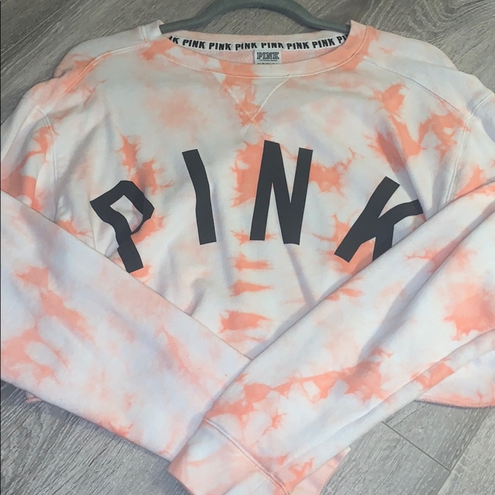 PINK Tie Dye Crop Top